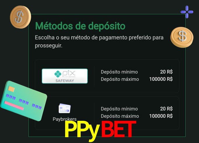 O cassino PPybet oferece uma grande variedade de métodos de pagamento
